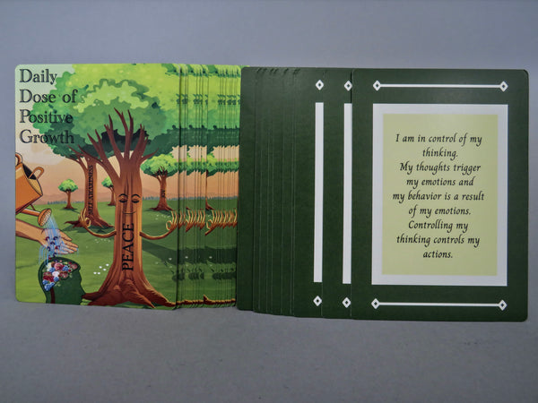 "Daily Dose of Positive Growth" Affirmation Cards.