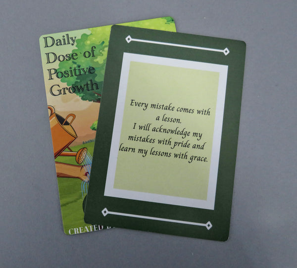 "Daily Dose of Positive Growth" Affirmation Cards.