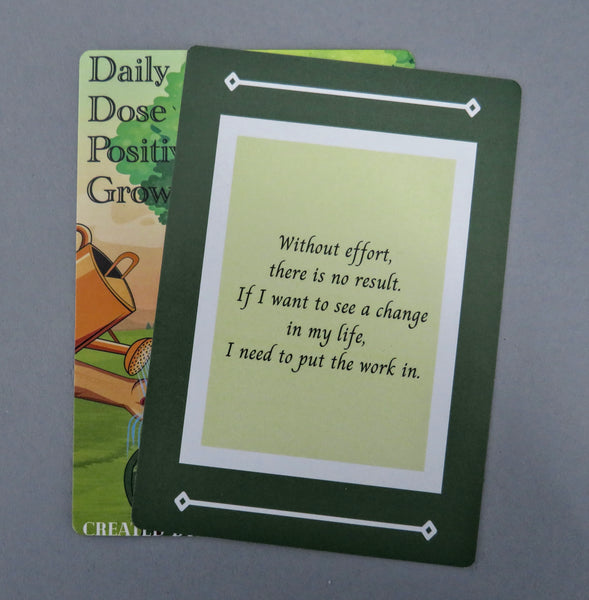 "Daily Dose of Positive Growth" Affirmation Cards.